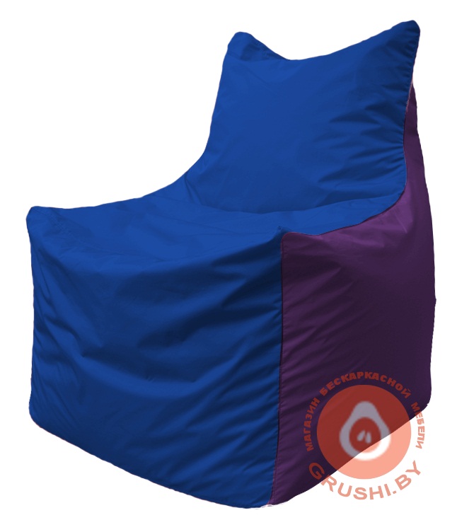 Бескаркасное кресло мешок Фокс Ф 21-117 (василёк - фиолетовый)