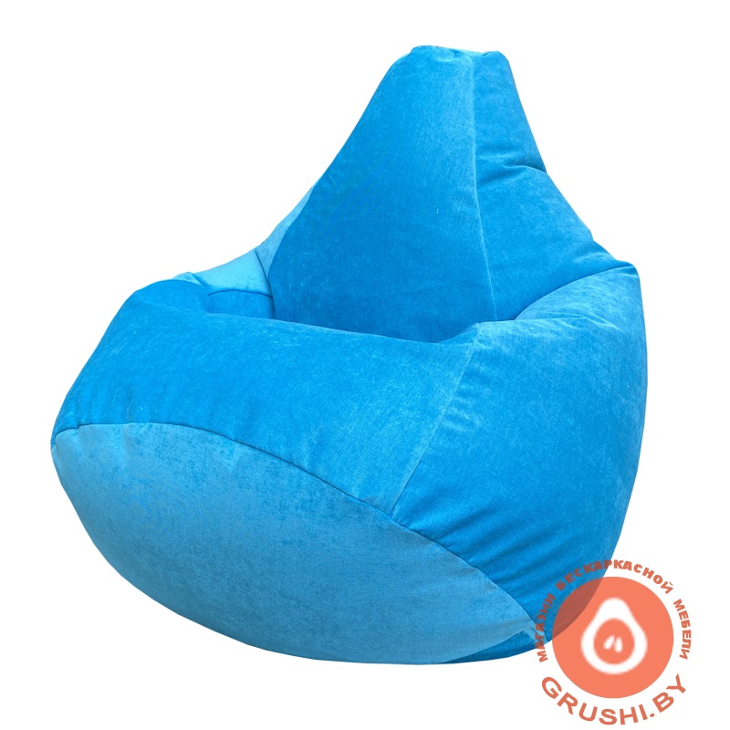 Бескаркасное кресло-мешок Груша Velvet LUX 84