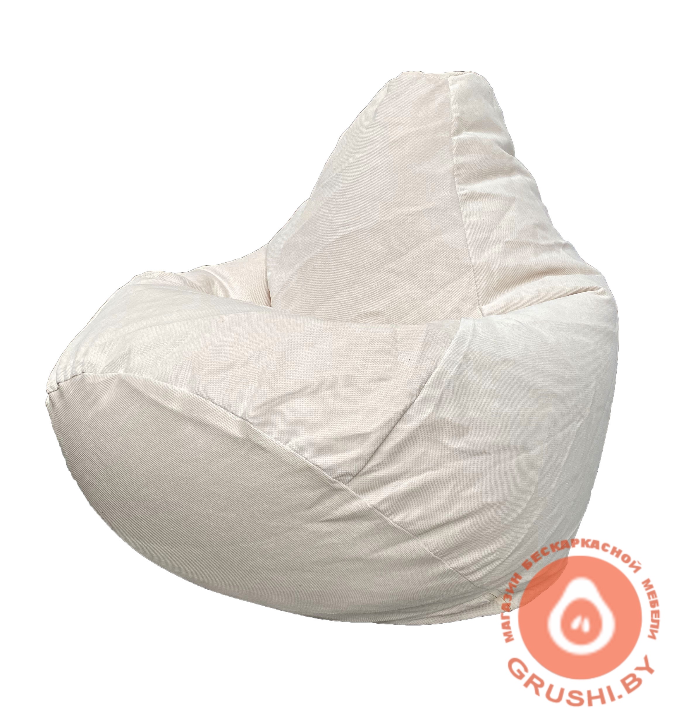 Бескаркасное кресло-мешок Груша Verona 04 (Cream)