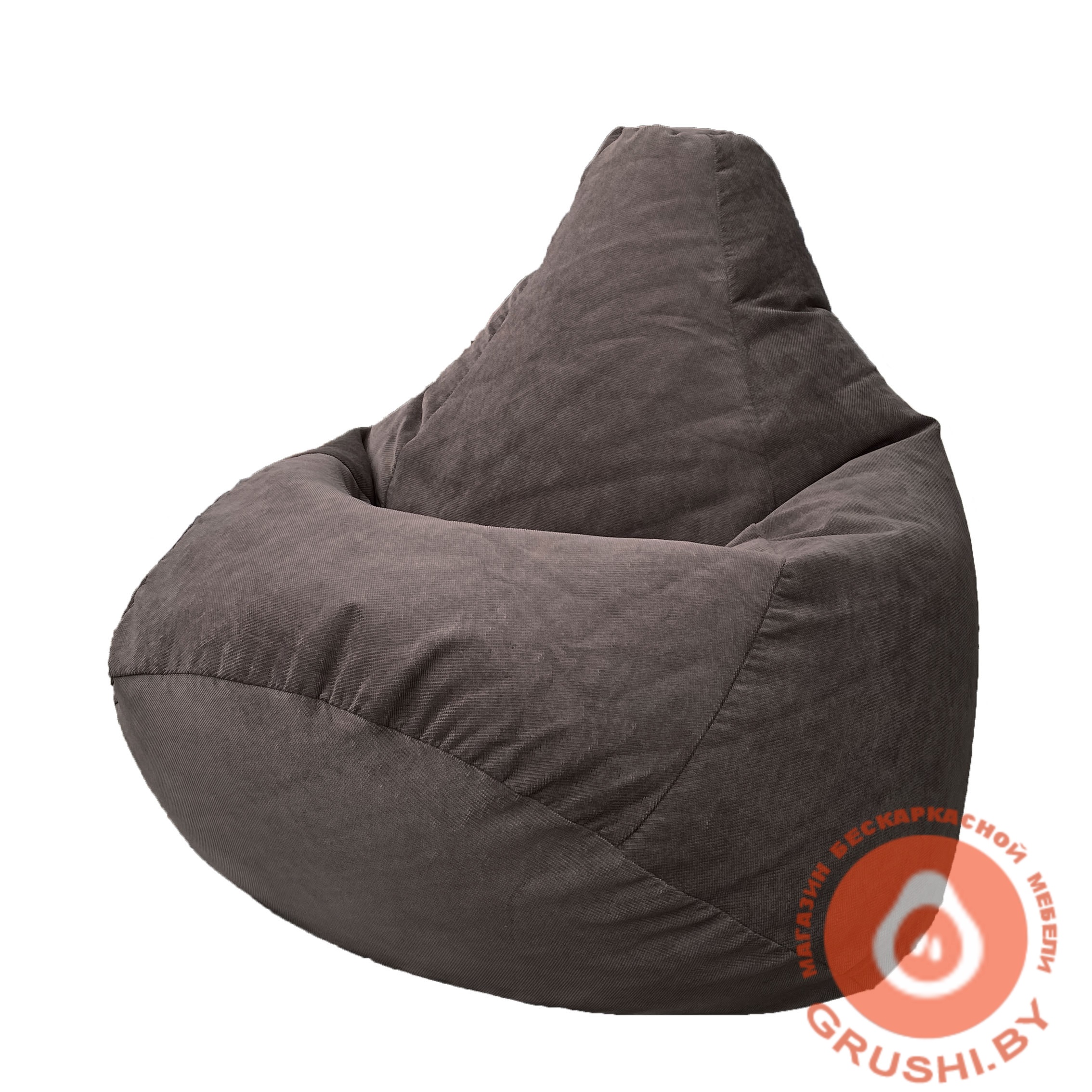 Бескаркасное кресло-мешок Груша Verona 84  (Grey Brown)