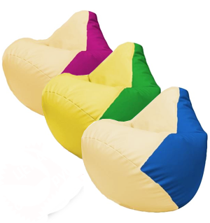 Кресла мешки Груши экокожа разноцветные