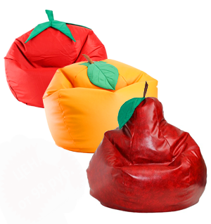 Кресла мешки Фрукты и овощи