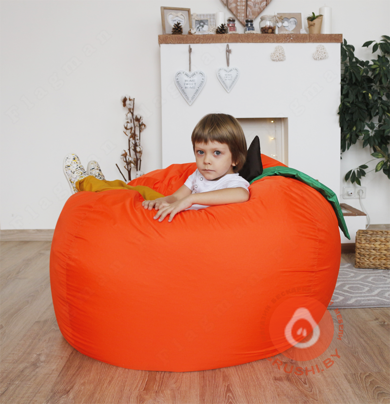 Бескаркасное кресло мешок Апельсин из оксфорда