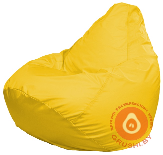 Бескаркасное кресло мешок Груша Г2.1-07 (Желтый)