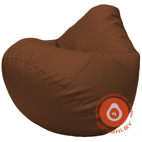 Бескаркасное кресло мешок Груша коричневая Г2.3-07