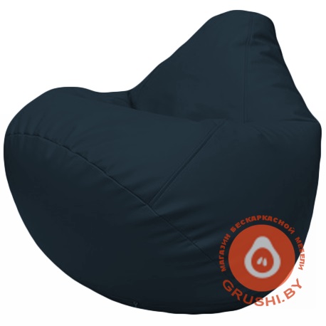 Бескаркасное кресло мешок Груша синяя Г2.3-15
