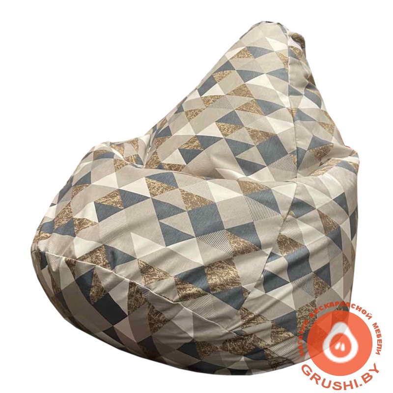 Бескаркасное кресло-мешок Груша Zigzag-blooks-105