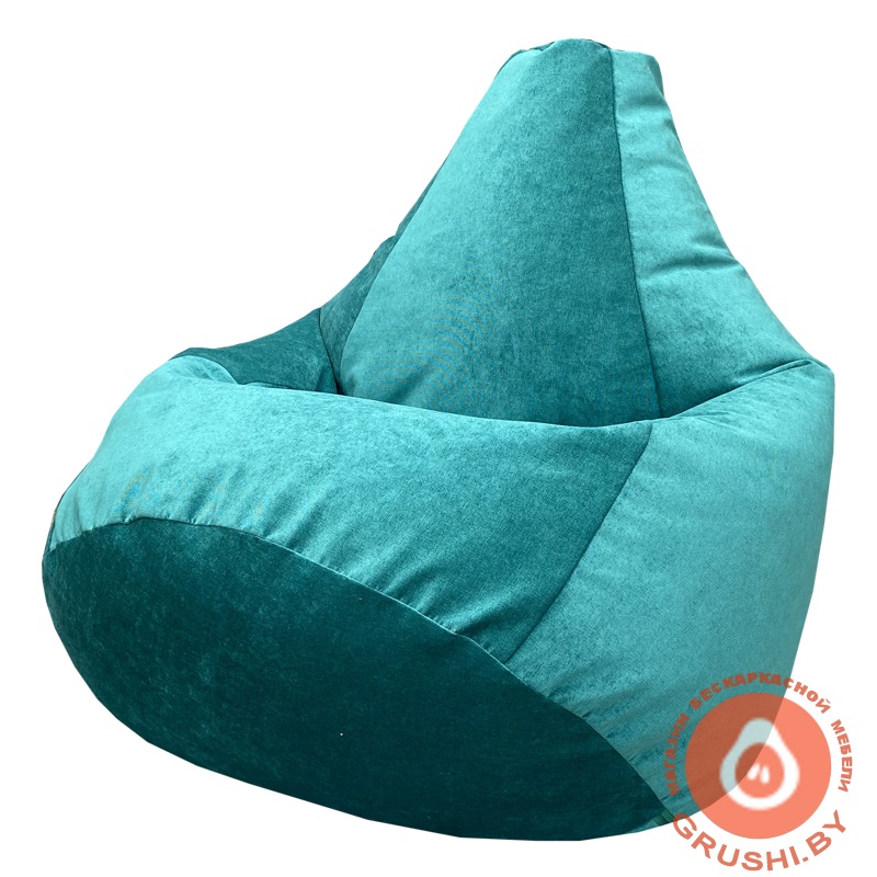 Бескаркасное кресло-мешок Груша Г2.5-207 Velvet LUX 75