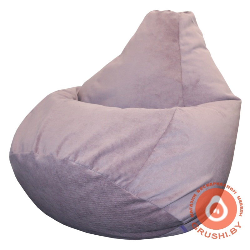 Бескаркасное кресло-мешок Груша Verona 759 (Light grey purple)