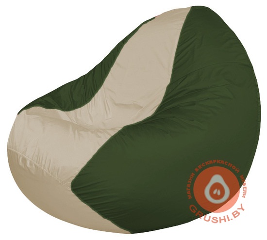 Бескаркасное кресло мешок Classic хаки - светло-бежевый К 2,1-126