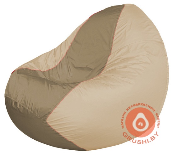 Бескаркасное кресло мешок Classic светло-бежевый - бежевый К 2,1-188