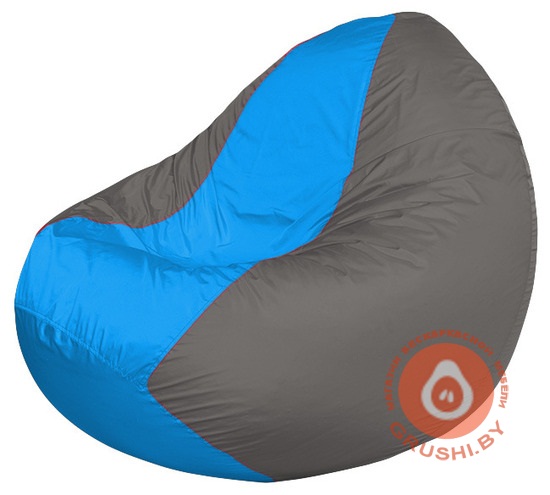 Бескаркасное кресло мешок Classic серо-голубое К 2,1-194