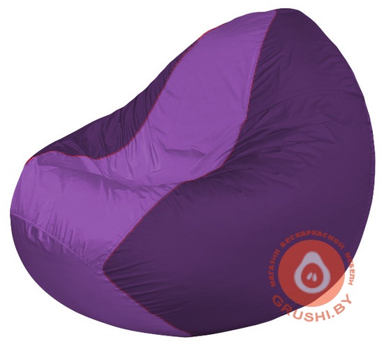 Бескаркасное кресло мешок Classic фиолетово-сиреневое К 2,1-236