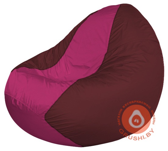 Бескаркасное кресло мешок Classic бордовый - фуксия К 2,1-46