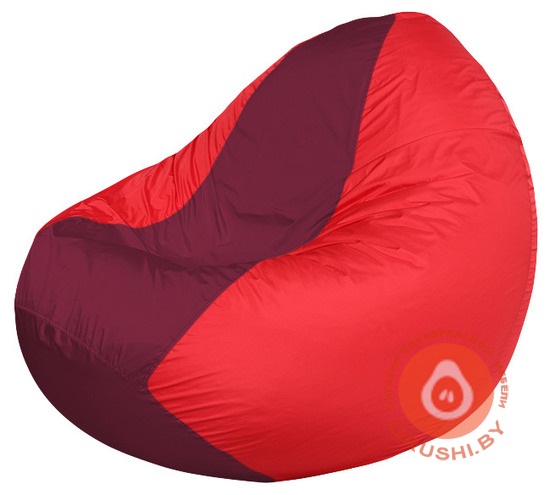 Бескаркасное кресло мешок Classic бордово-красное К 2,1-47