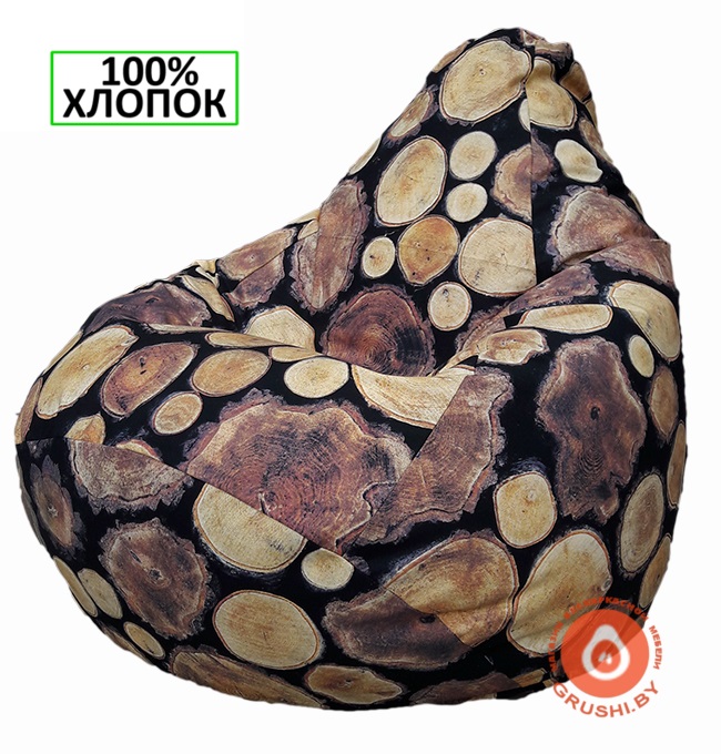 Бескаркасное кресло-мешок Груша Пеньки