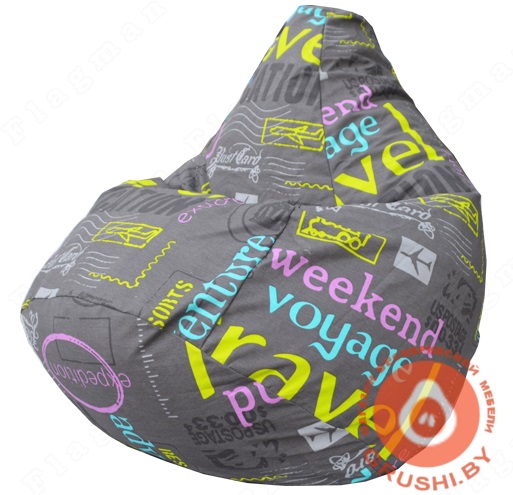 Бескаркасное кресло-мешок Груша Трэвэл