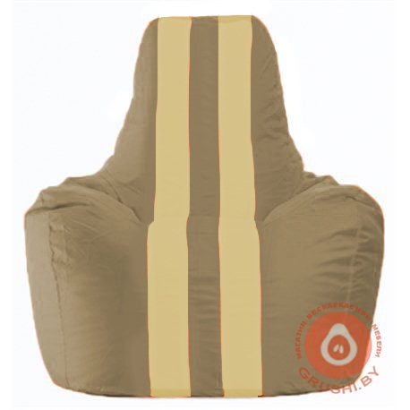 Бескаркасное кресло мешок Спортинг бежевый - светло-бежевый С1.1-87
