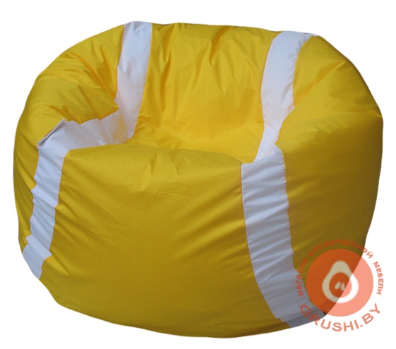 Бескаркасное кресло мешок "Мяч" Теннисный желтый